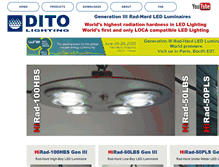 Tablet Screenshot of dito-lighting.com